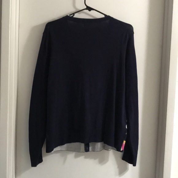 A New Day Target Brand Blue Floral Cardigan - Picture 2 of 6